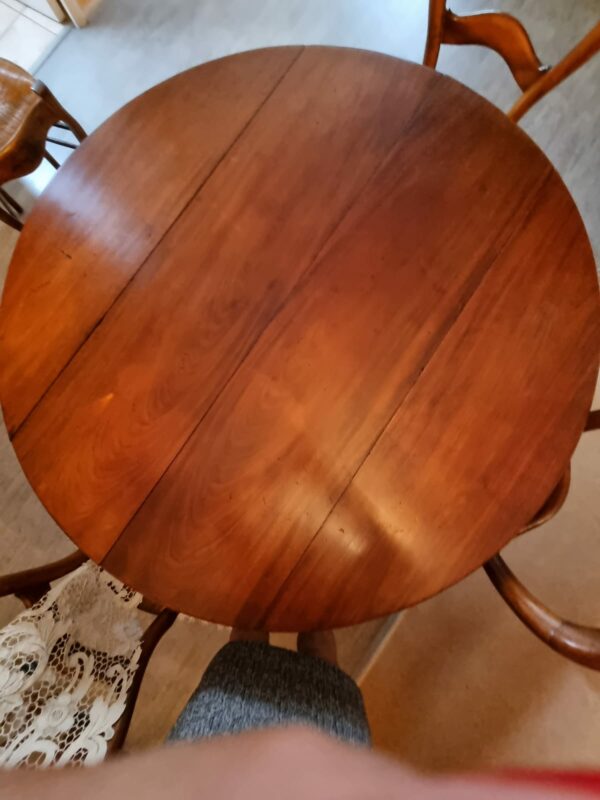 Table Louis Philippe en merisier + 4 chaises – Image 3