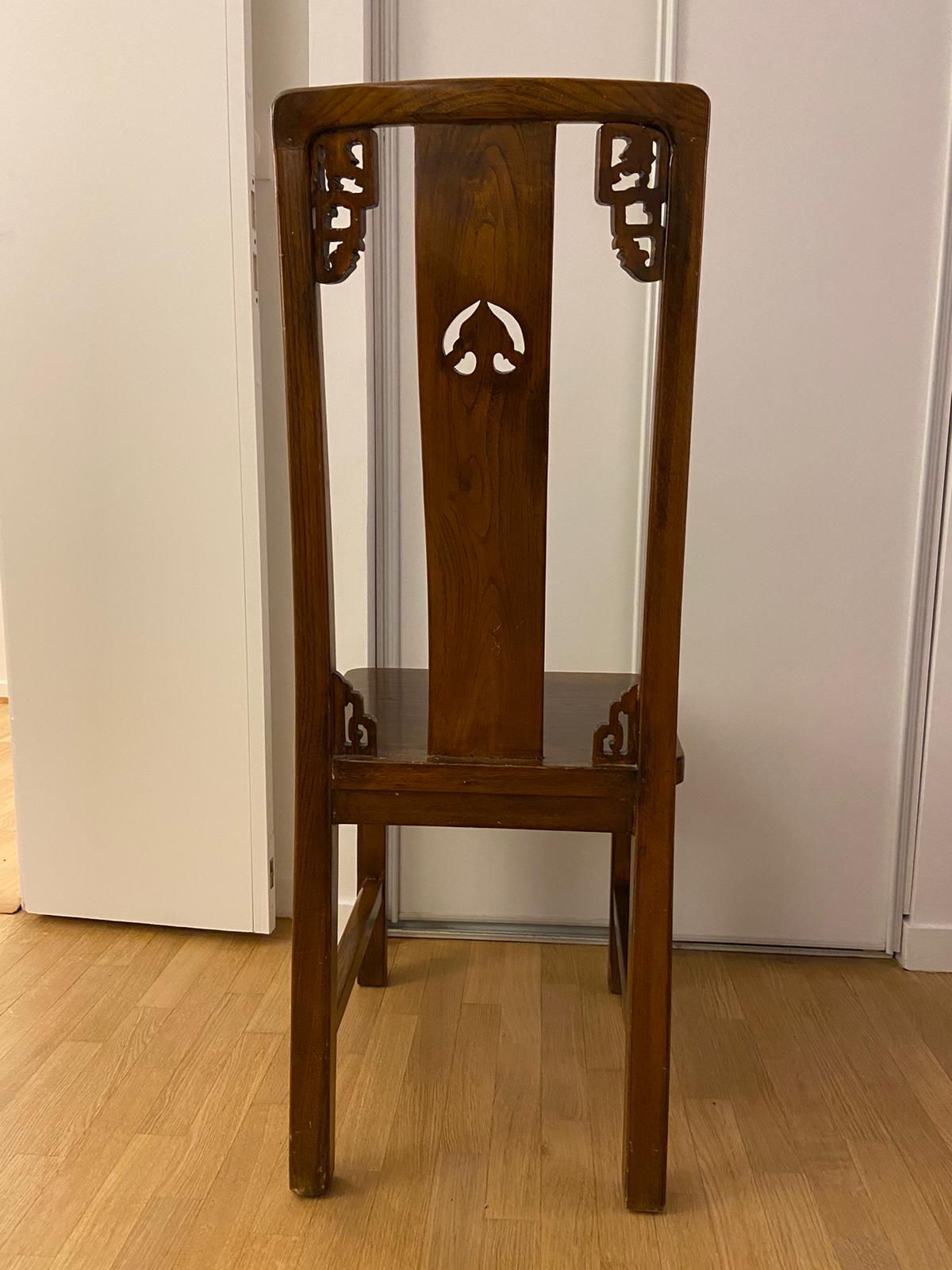 2 chaises en bois exotique – Image 3
