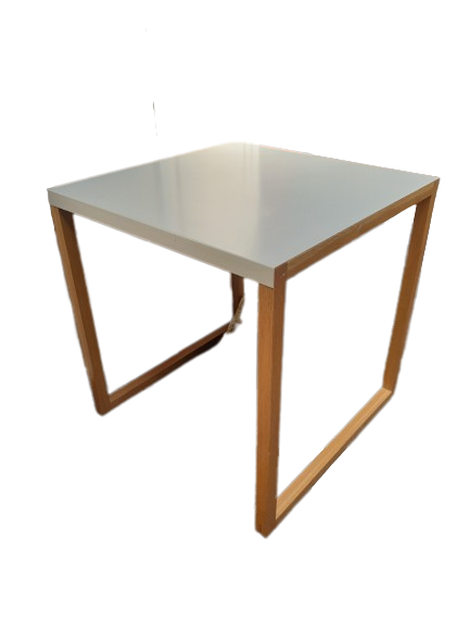 Table Habitat KILO Bois et acier laqué