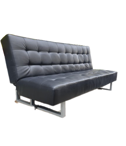 Banquette clic-clac design Skaï et Acier