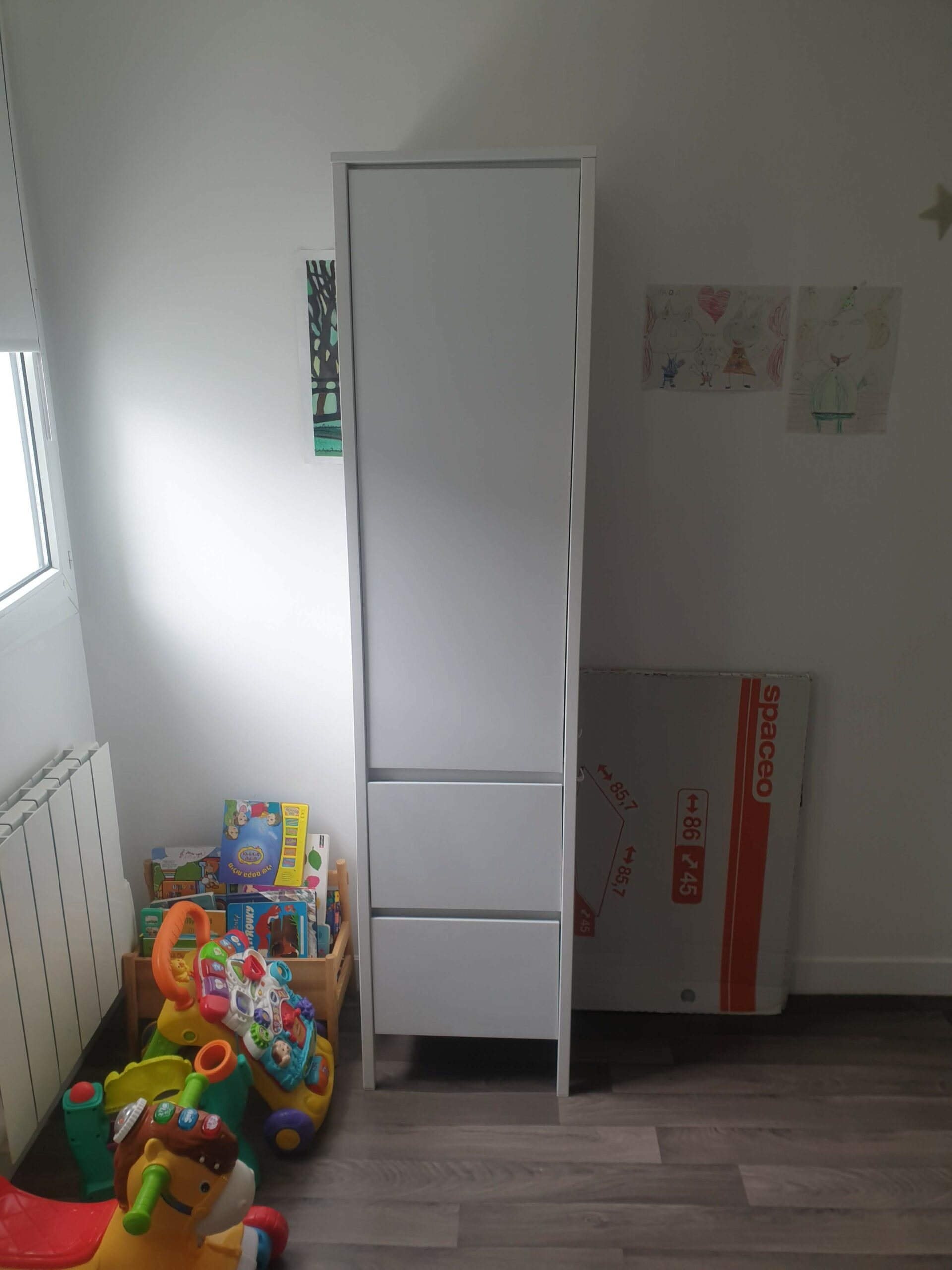 Colonne de rangement / de salle de bain blanc laquée – Image 4