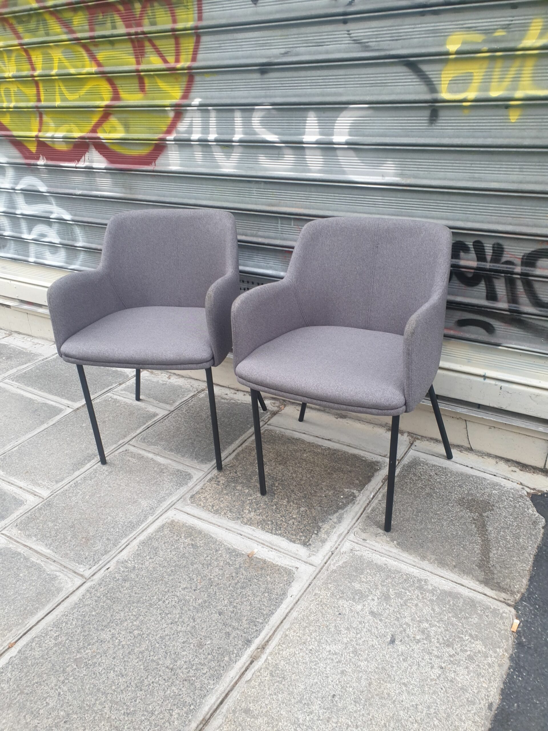 Lot de 2 chaises en tissu Alinéa – Image 2