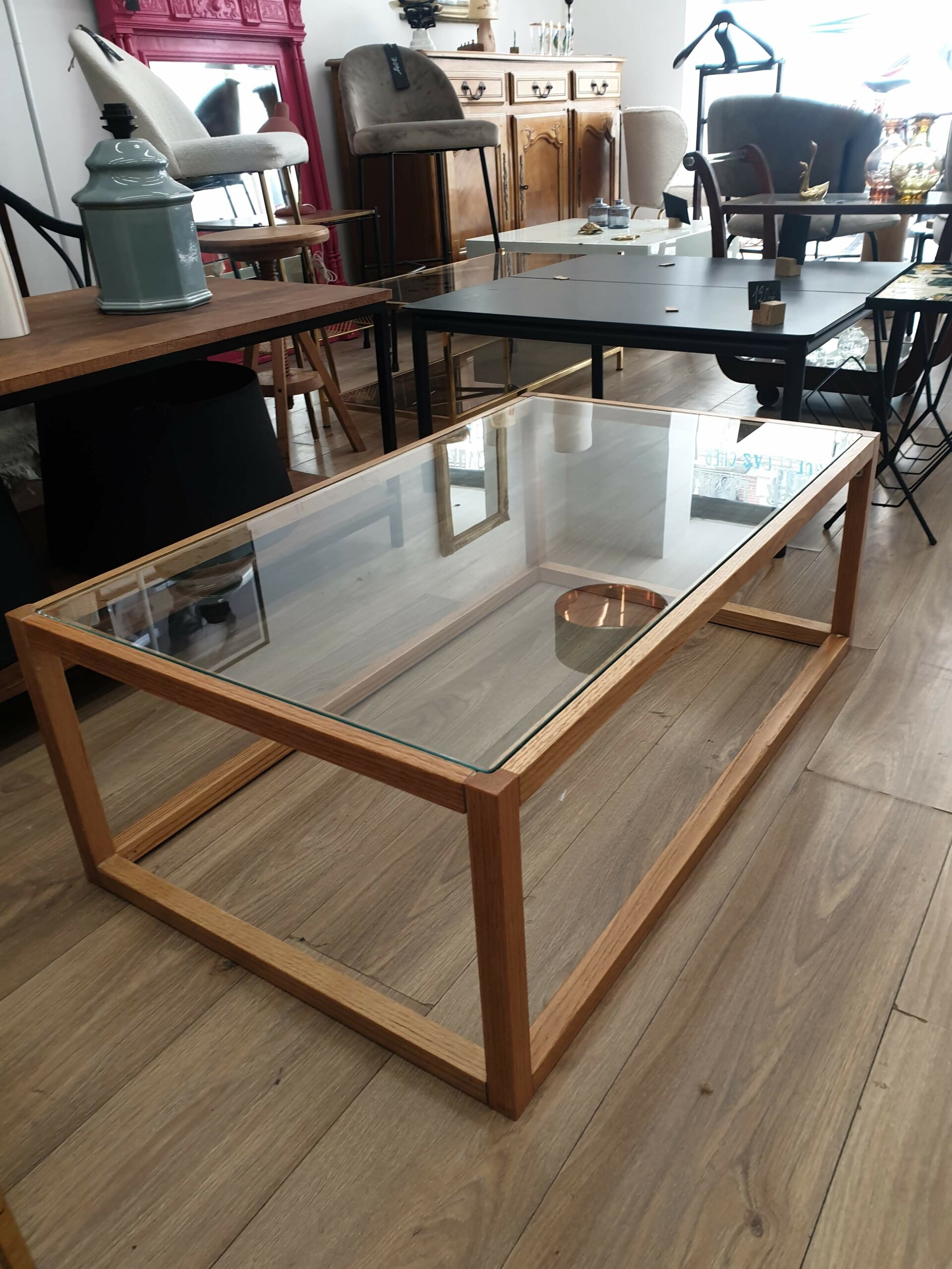 Table basse bois et verre Maison du Monde – Image 2