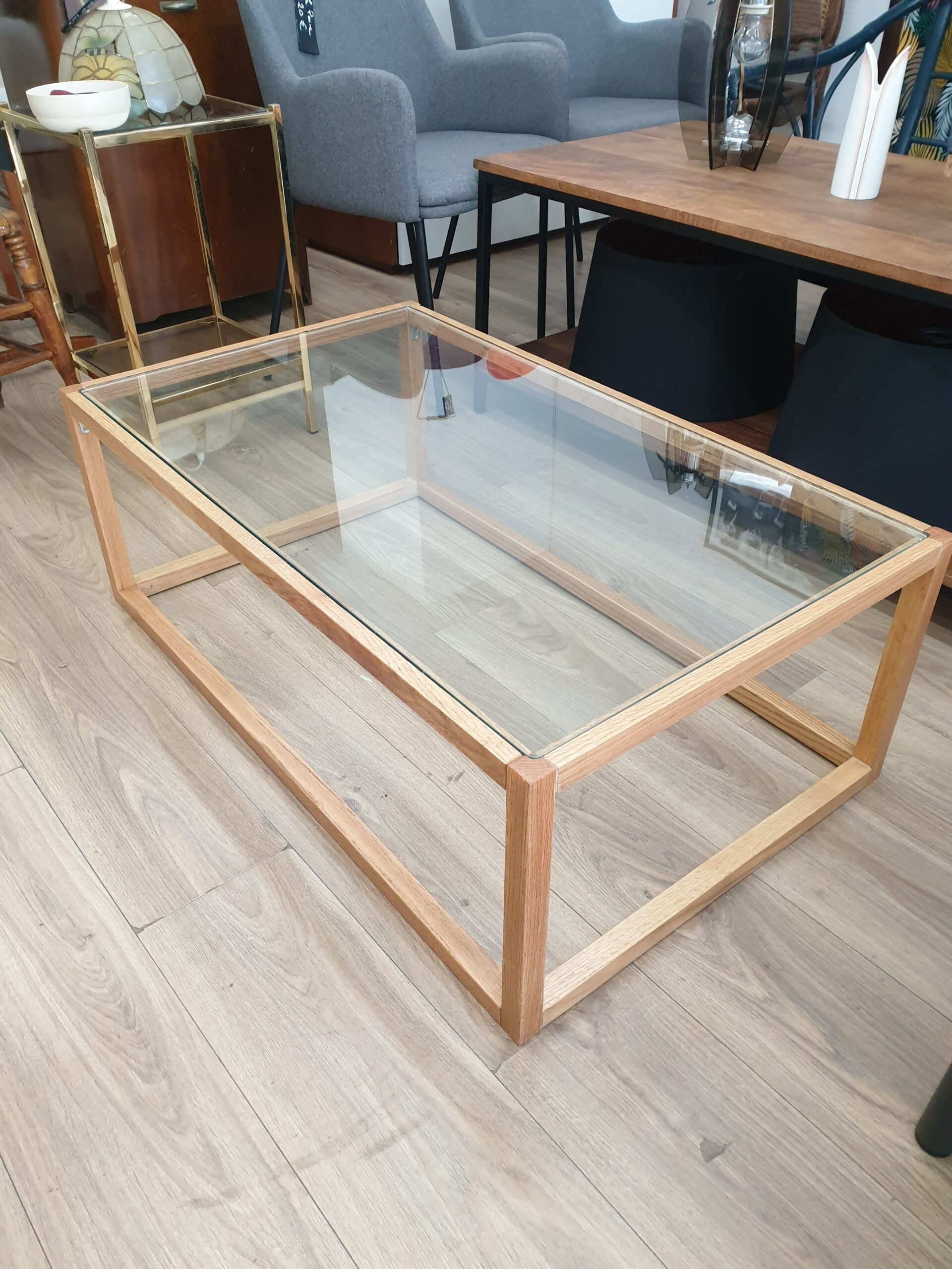 Table basse bois et verre Maison du Monde – Image 4
