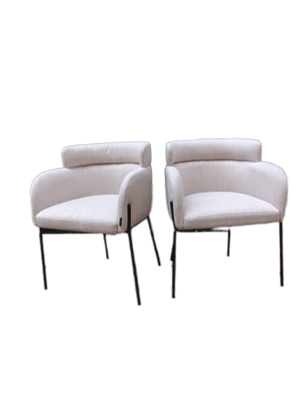 Paire de Chaises BARON Gris Dorian