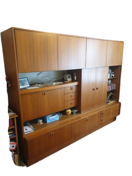 Meuble de séjour style "teck années 60"