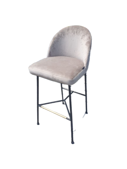 Tabouret de bar BANE couleur taupe