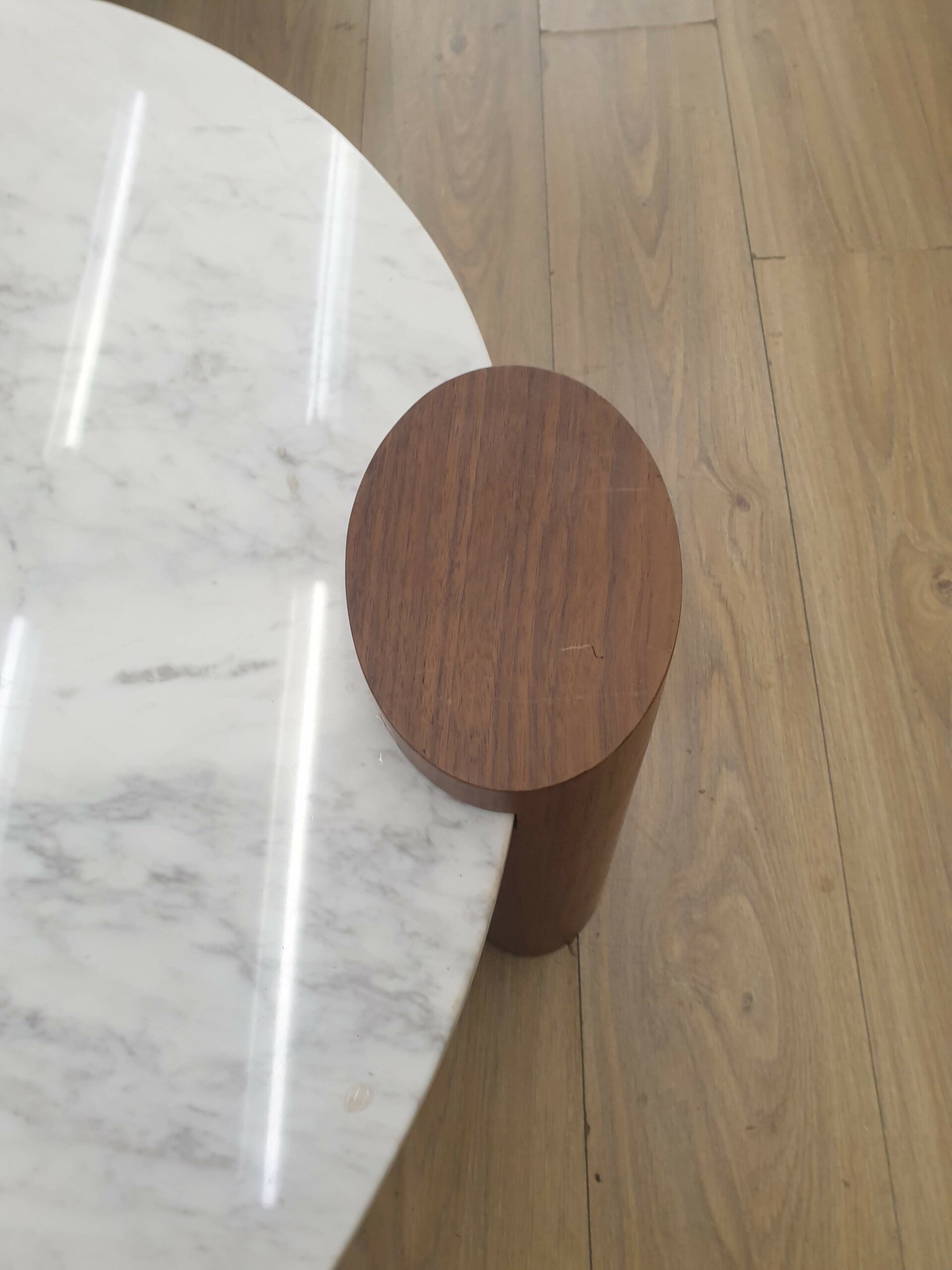 Table basse MIEIS marbre blanc – Image 4