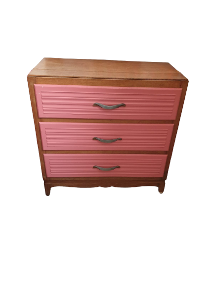 Commode 3 tiroirs Rose (à relooker ?)