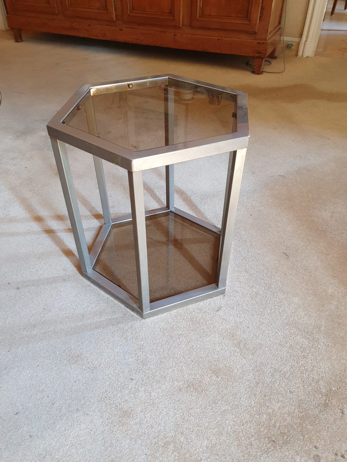 2 tables basses /guéridons à facettes – Image 2