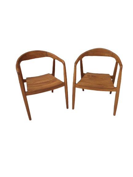 Paire de fauteuils scandinaves en teck – Image 3