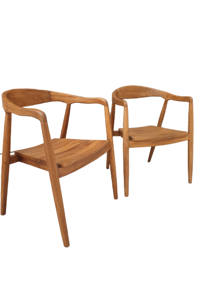 Paire de fauteuils scandinaves en teck – Image 4