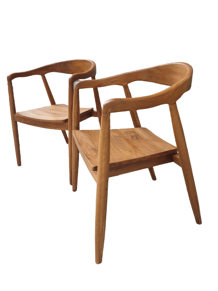 Paire de fauteuils scandinaves en teck