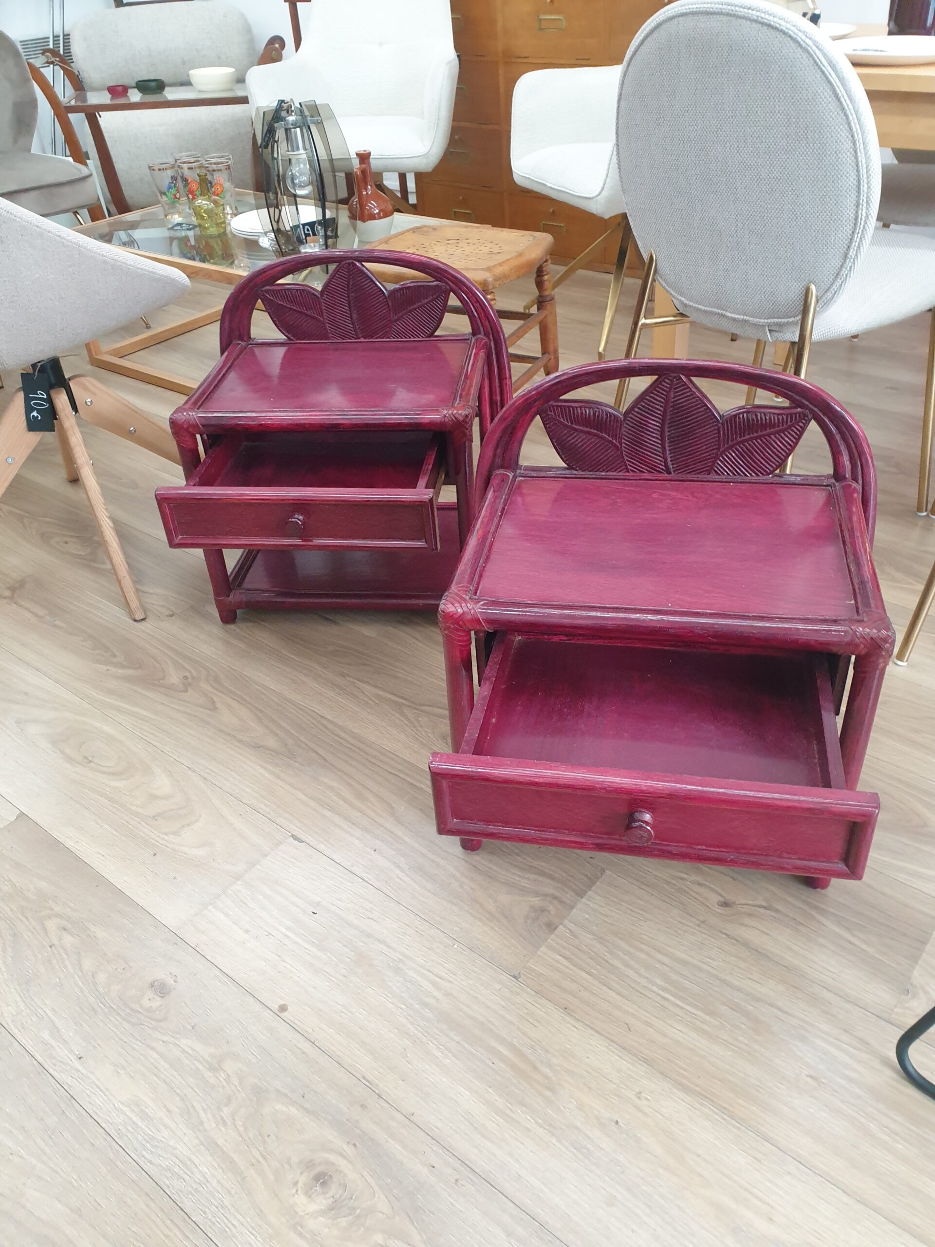 2 chevets en rotin style "exotique" – Image 3