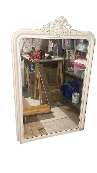 Grand Miroir de cheminée avec moulures