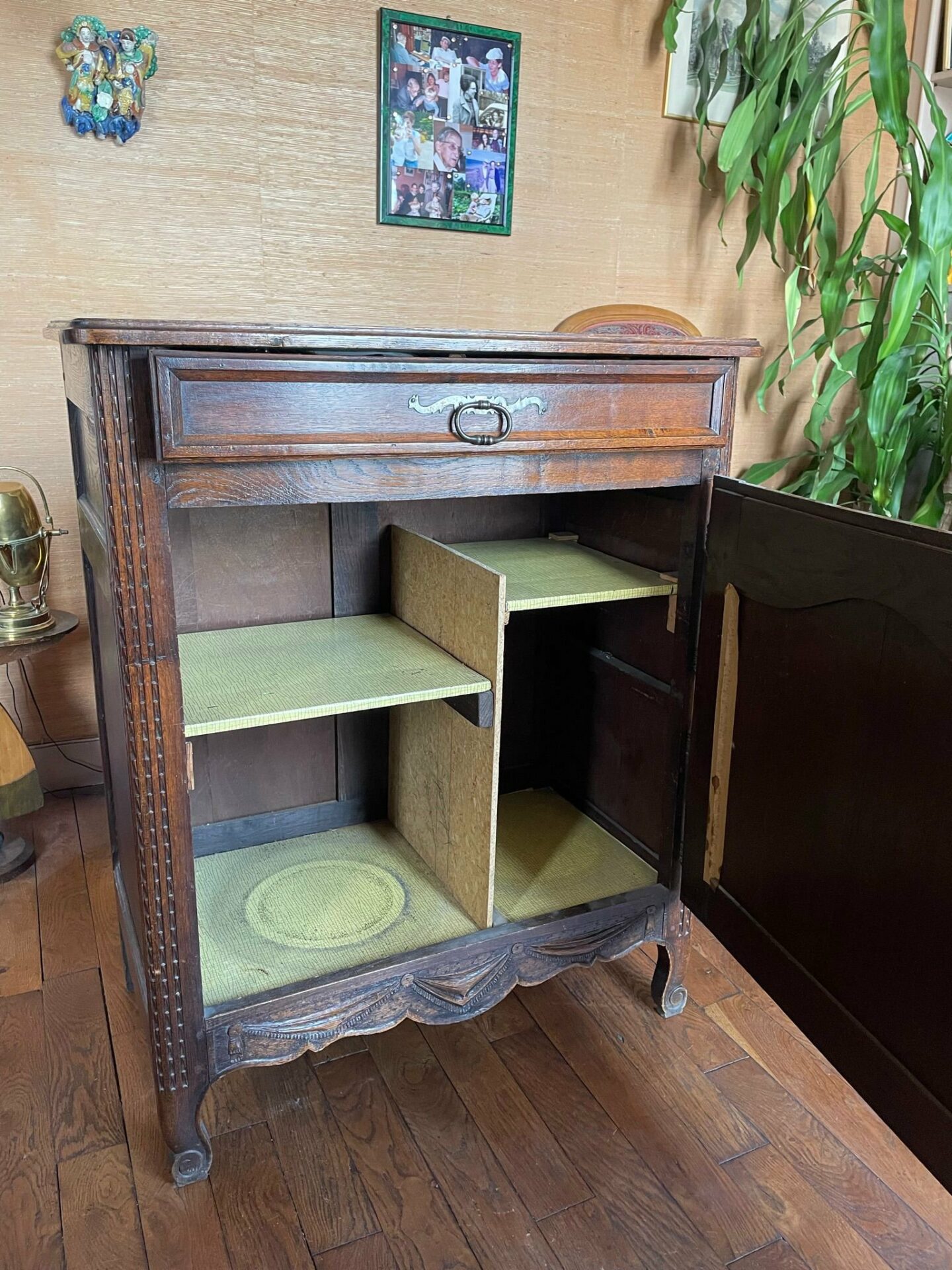 commode / meuble de rangement en bois ancien – Image 4