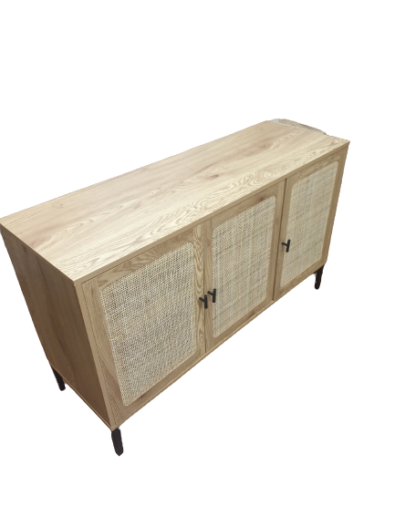 Buffet 3 portes cannage en rotin – Image 2