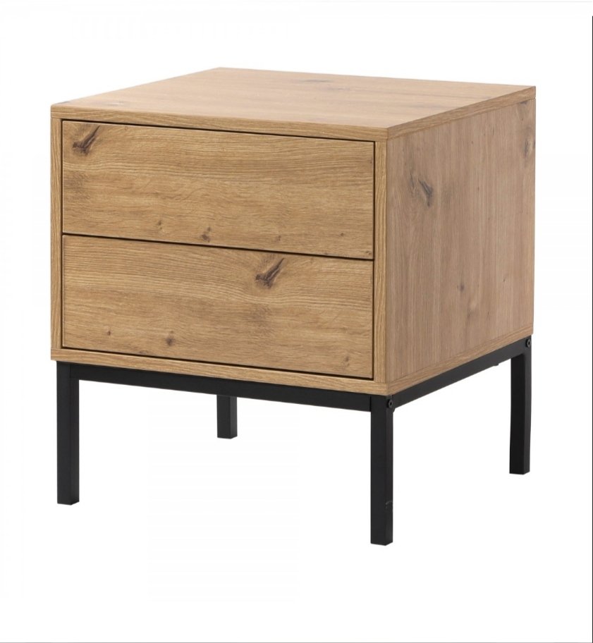 Chevet décor bois Lenny