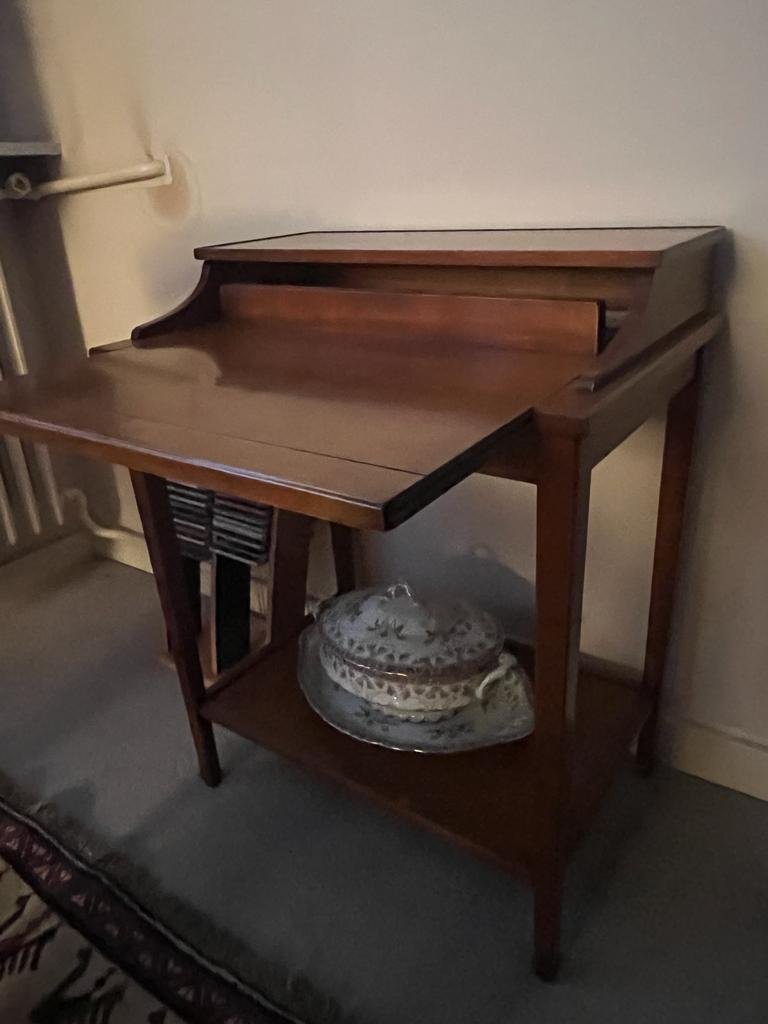 Secrétaire / bureau ancien en bois – Image 2