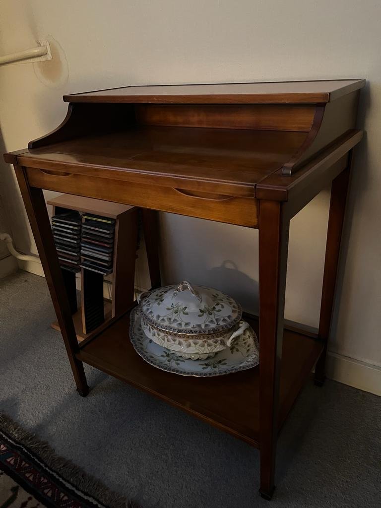 Secrétaire / bureau ancien en bois – Image 3