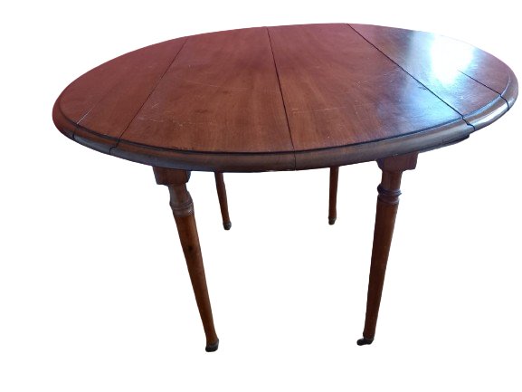 Table ronde ancienne en bois a volets