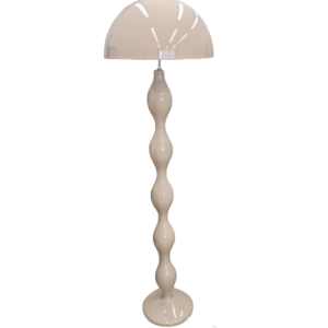 Lampe sur pied beige satiné POWERS