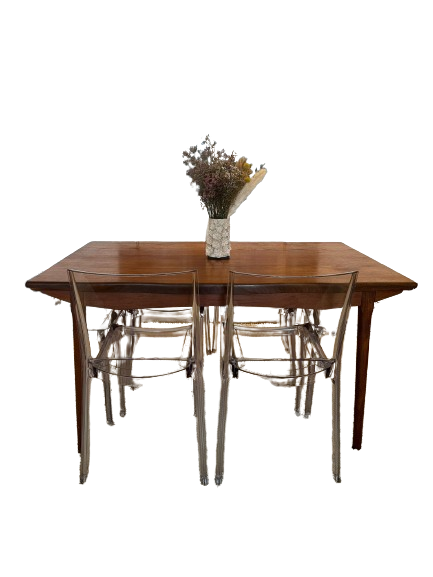 Table scandinave en teck extensible
