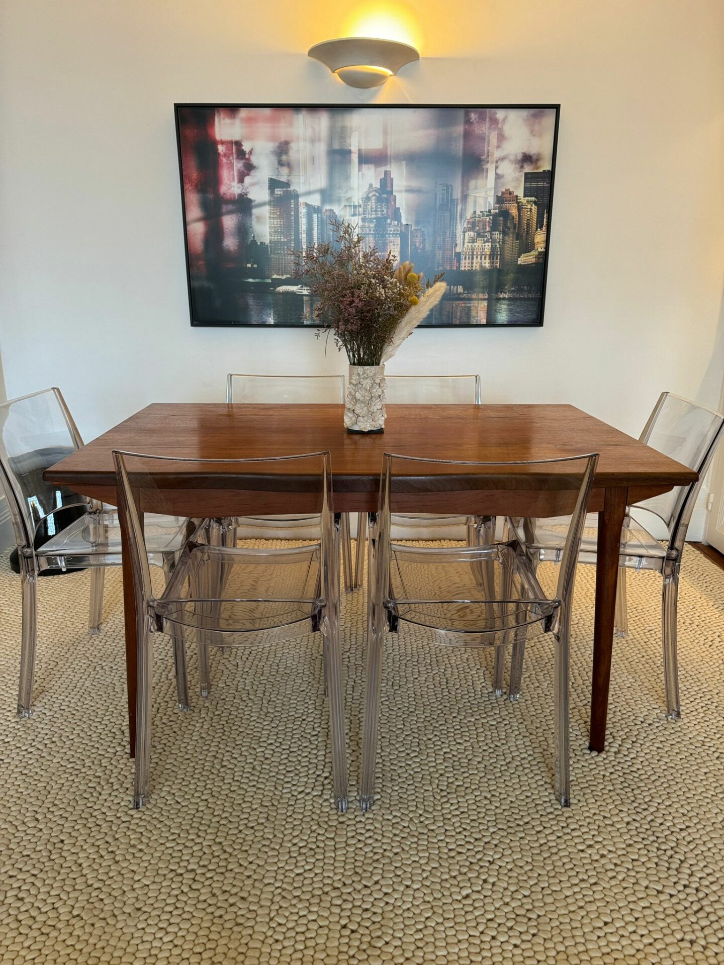 Table scandinave en teck extensible – Image 6