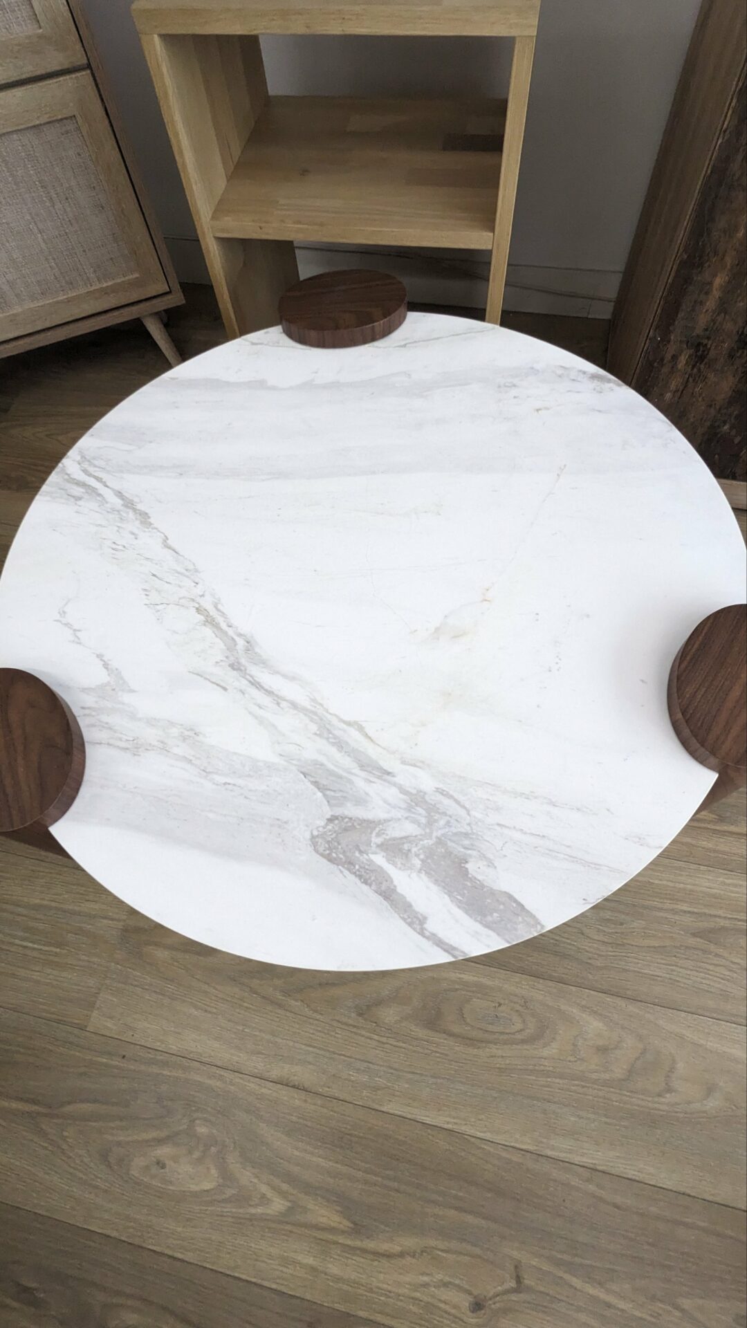Table basse MIEIS marbre blanc – Image 2