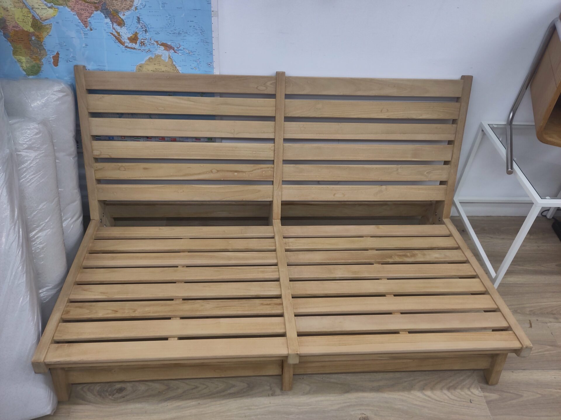 Banquette Olia 2 places en teck massif – Image 4