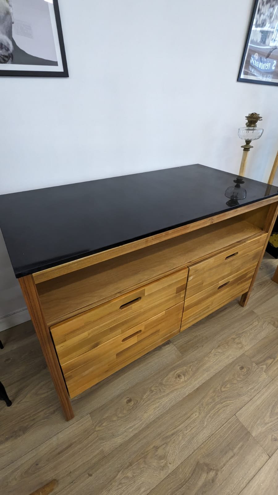 Îlot central de cuisine Lela en acacia – Image 4