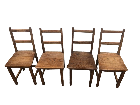 Chaises en chêne