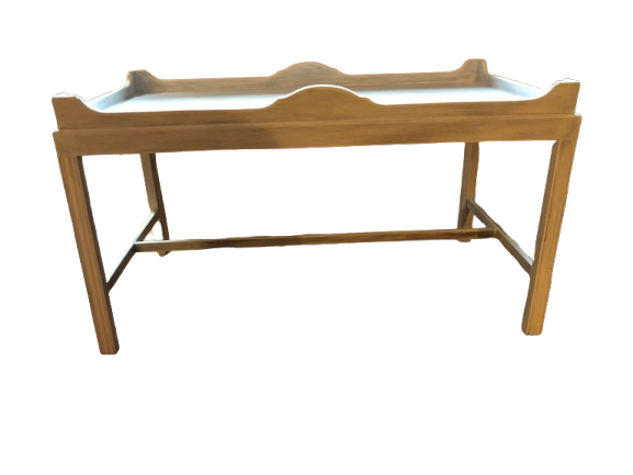 Grande table d'appoint bois blanc