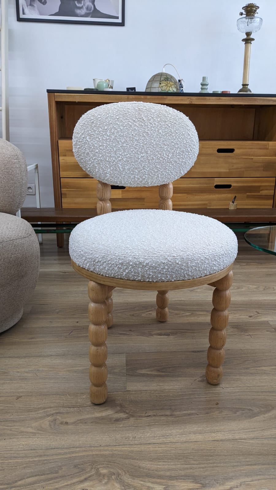Fauteuil BOLD blanc bouclette – Image 5