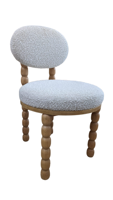 Fauteuil BOLD blanc bouclette