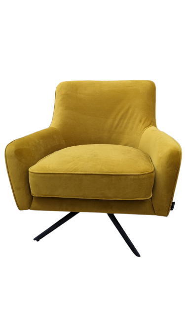 Fauteuil golden gun moutarde
