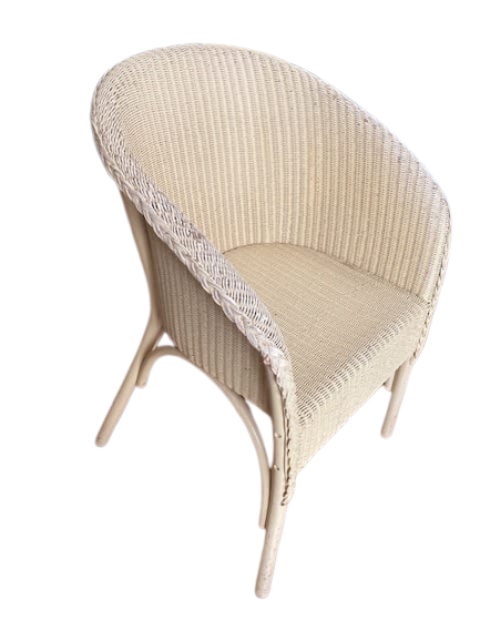 Fauteuil jaune en rotin