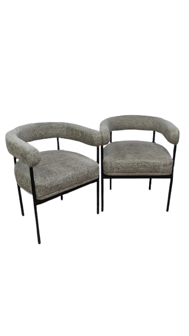 Paire de chaises ARCADE tweed Taupe