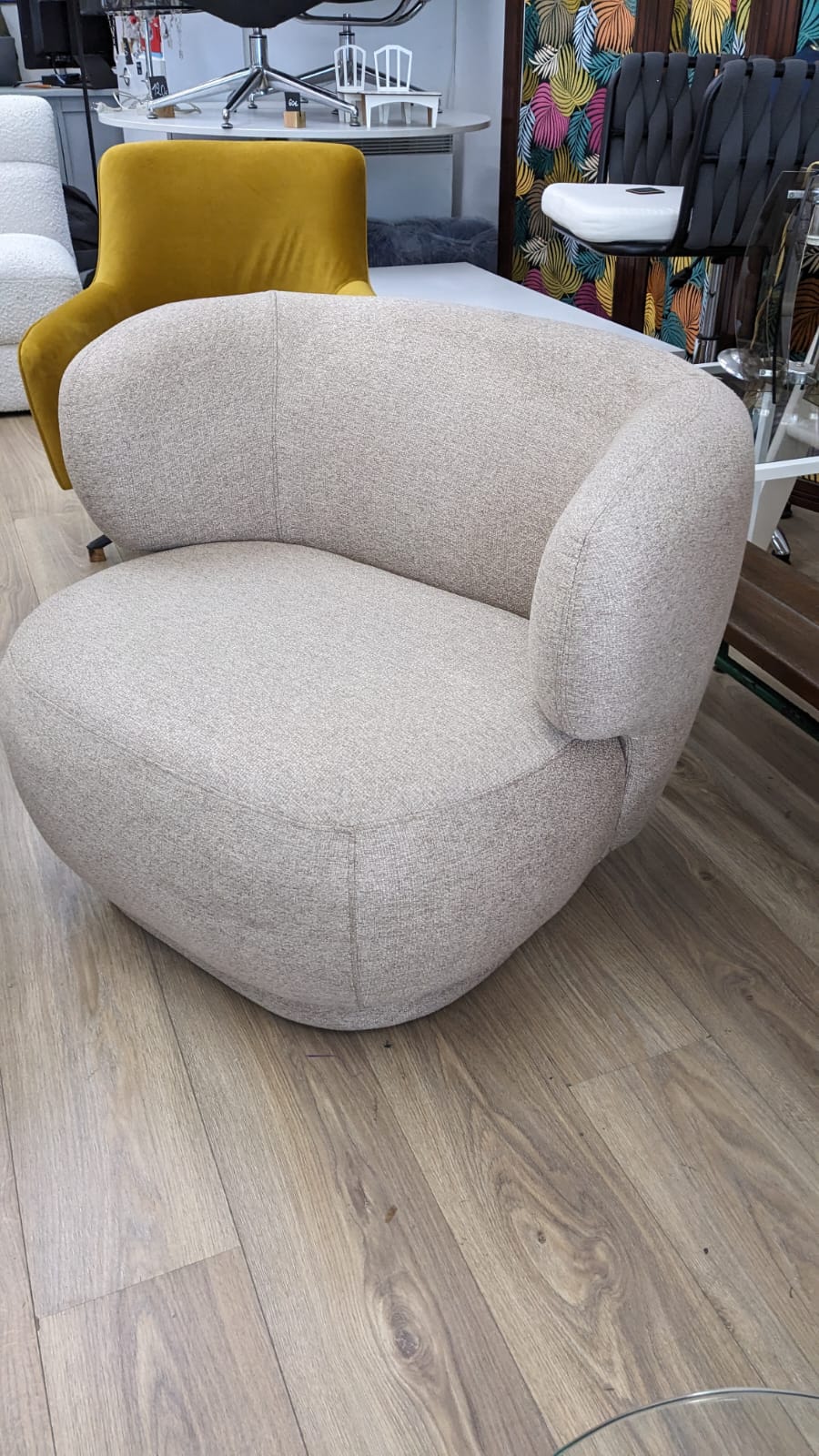 Fauteuil Cosy GUILIA mouton beige – Image 3