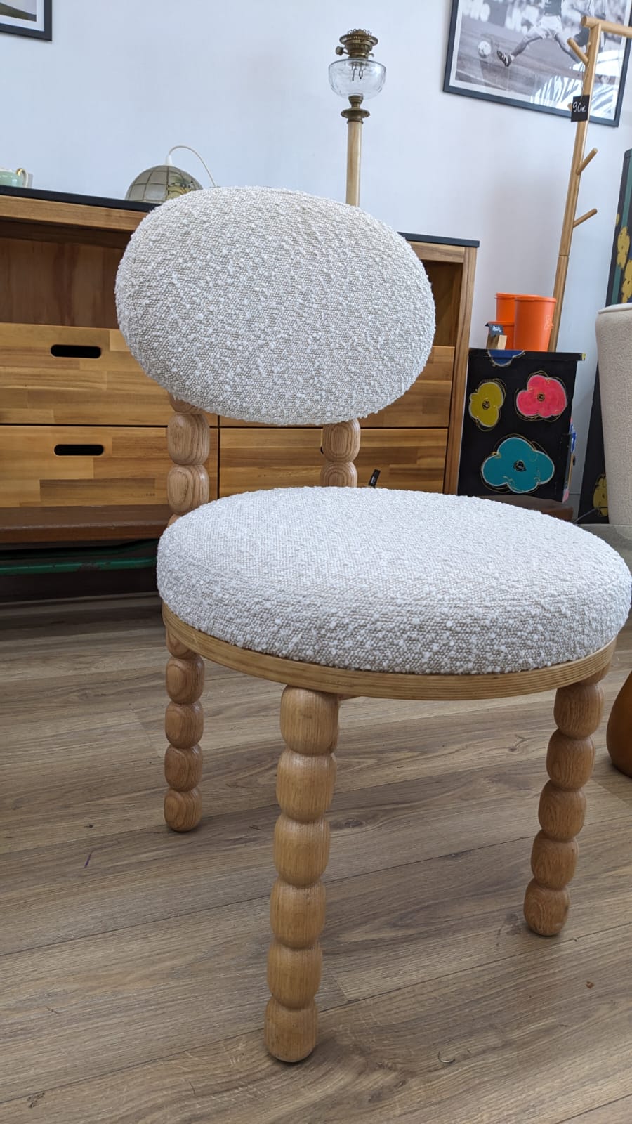 Fauteuil BOLD blanc bouclette – Image 4