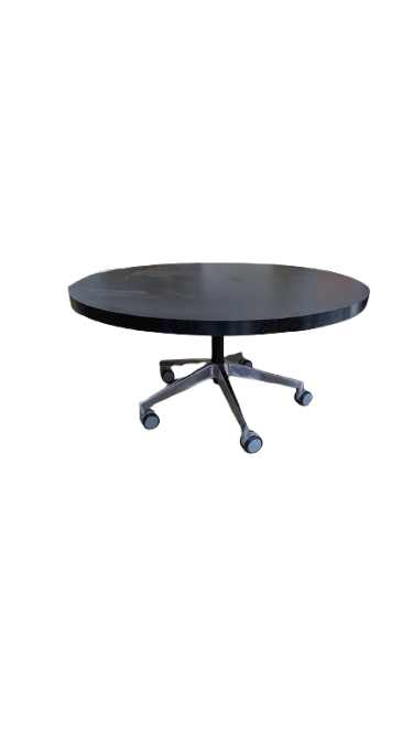 Table basse custom à roulettes