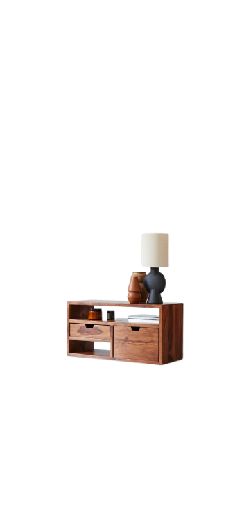 Meuble TV en palissandre massif 85 cm