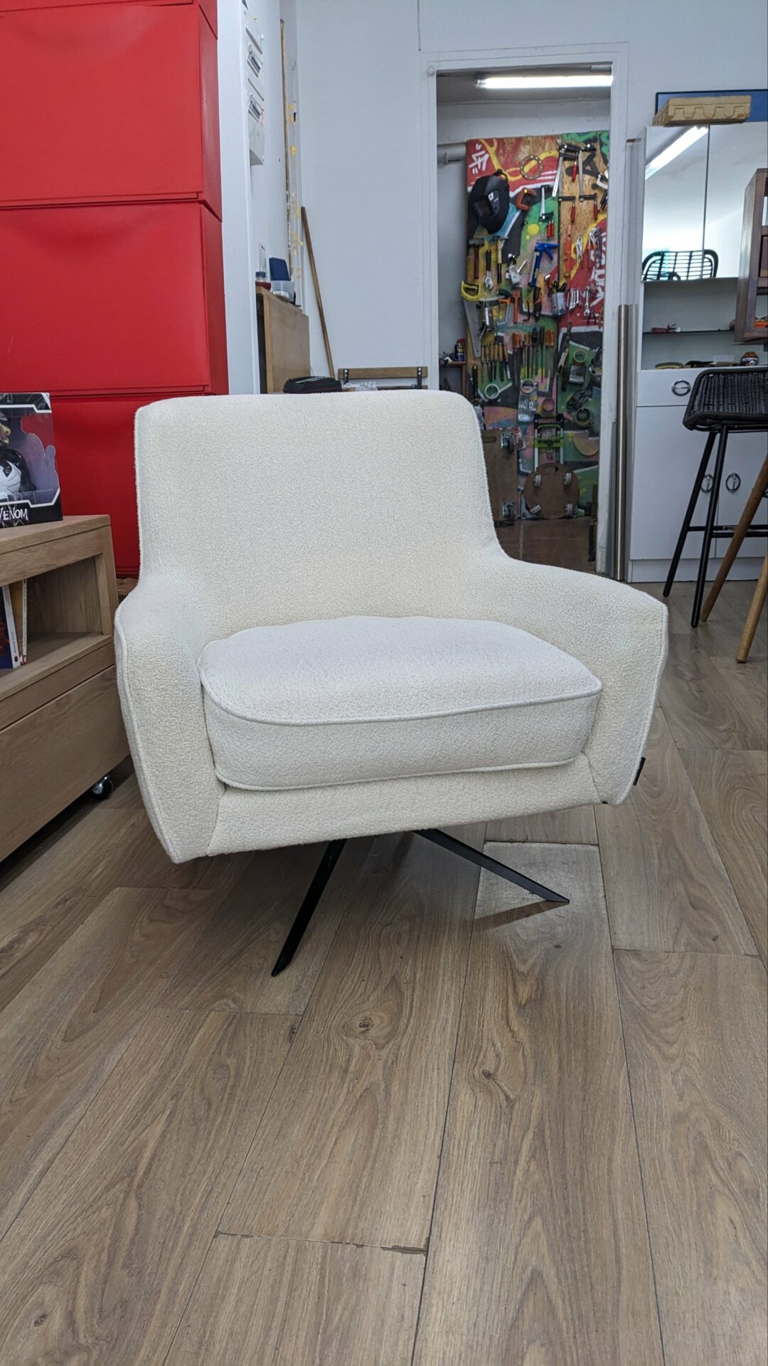 Fauteuil Golden Gun blanc – Image 2