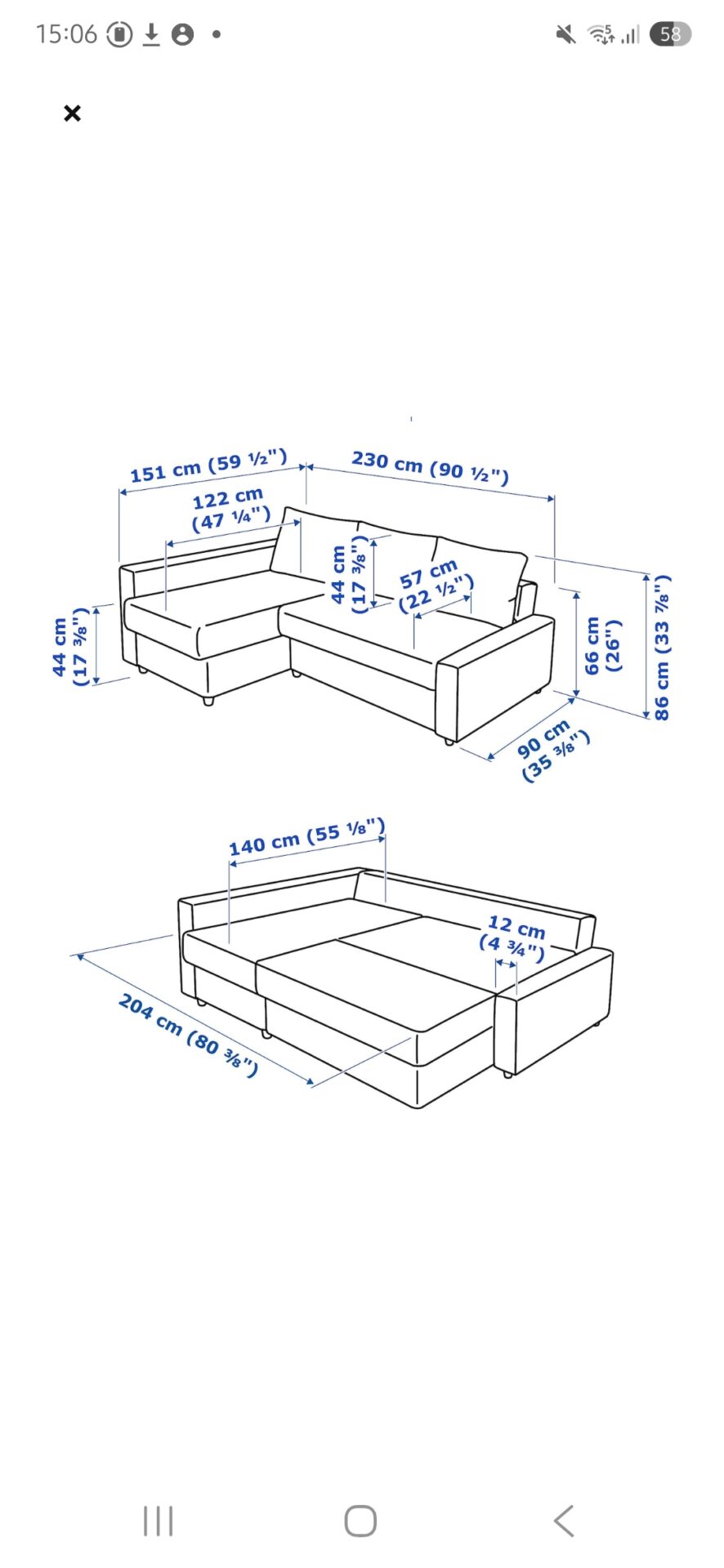 Canapé d'angle IKEA FRIHETEN – Image 4