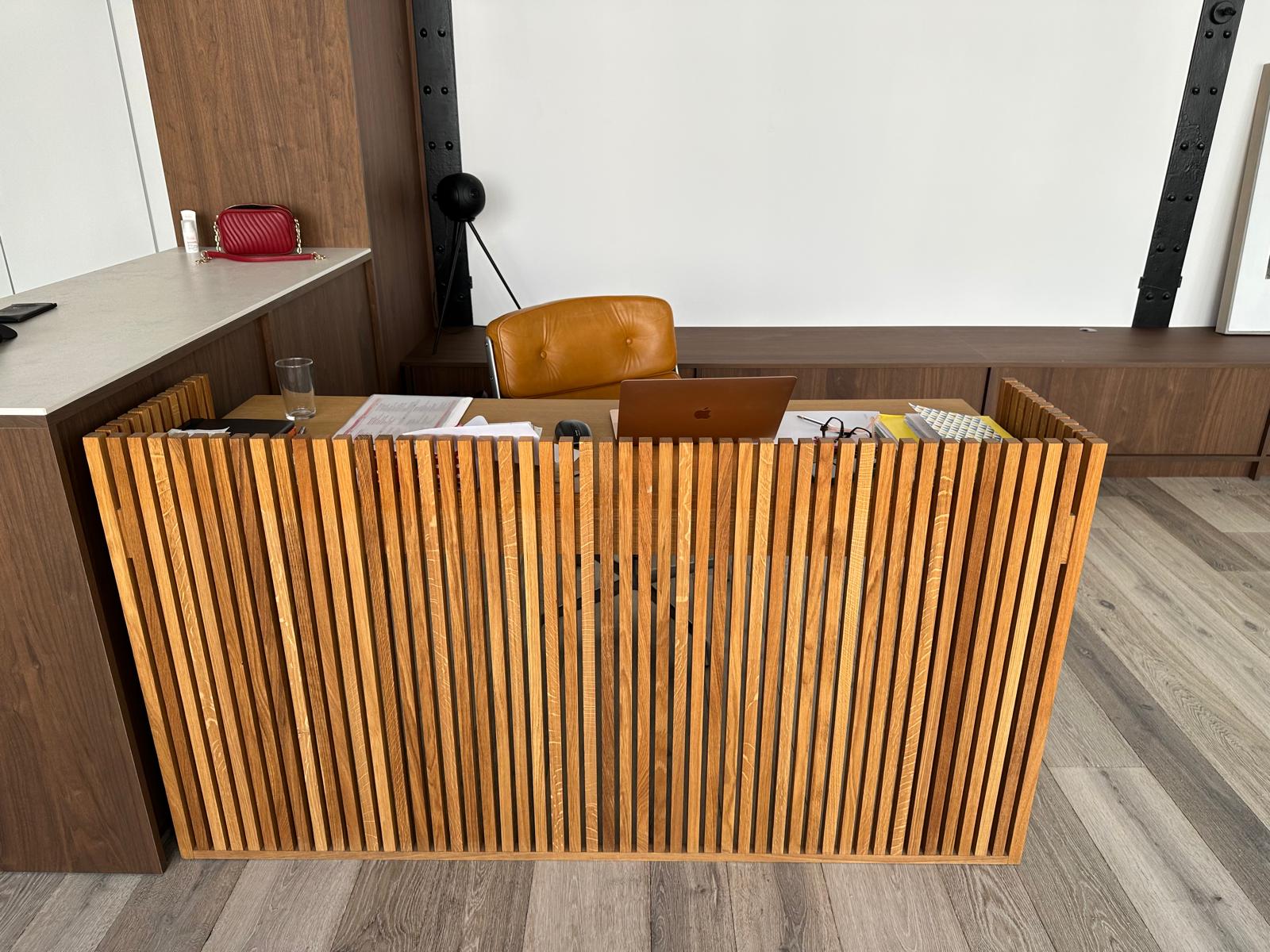Bureau en bois moderne style "accueil" – Image 2