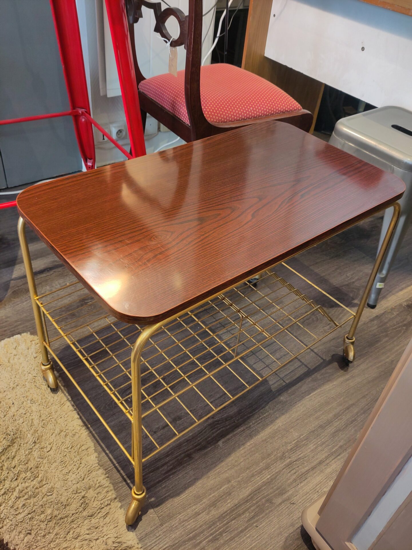 Meuble range vinyle vintage – Image 2