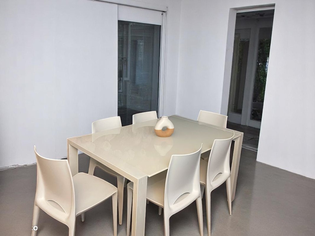 Table à manger, blanche, extensible – Image 3