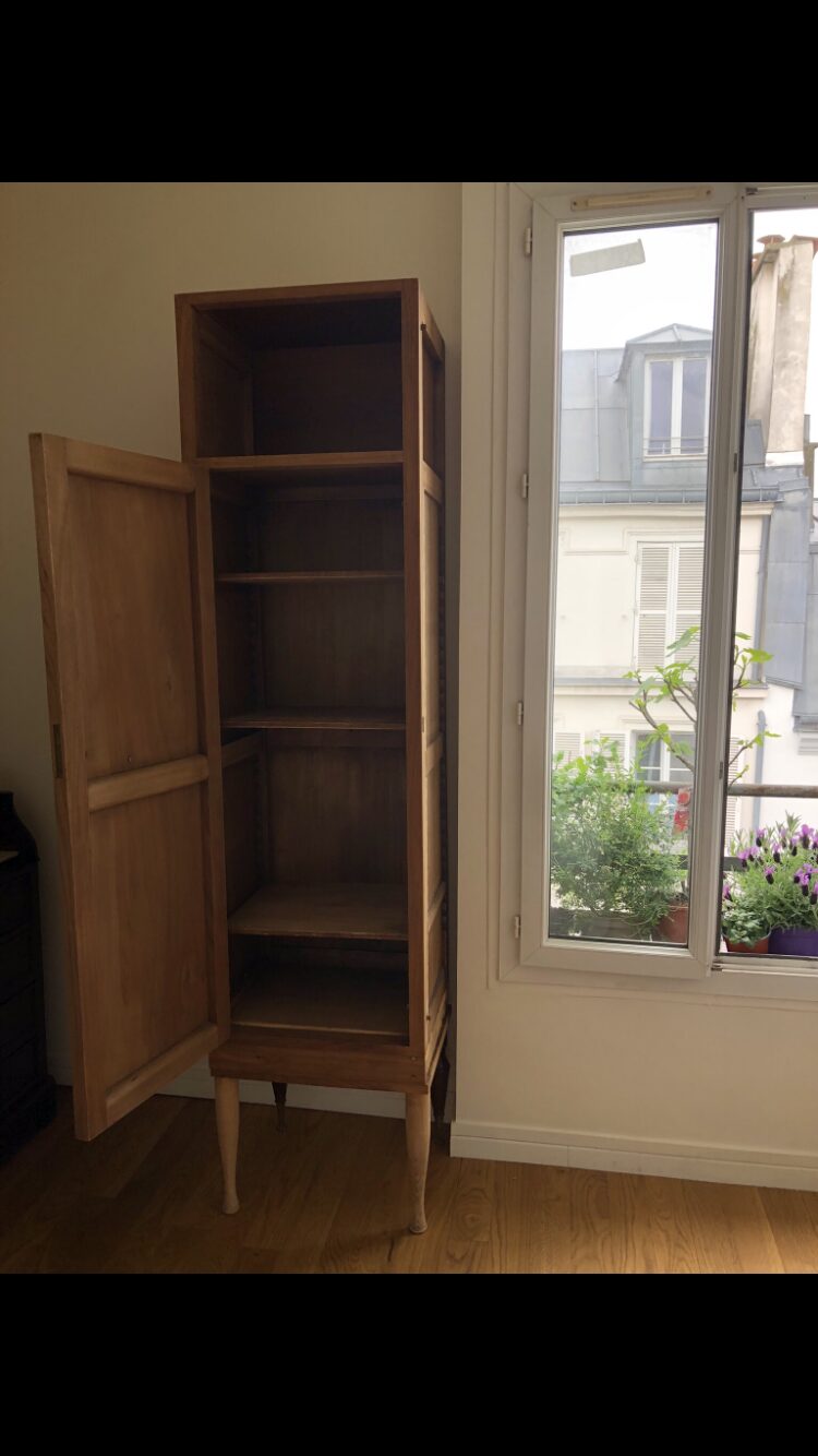 Armoire étroite bois style scandinave – Image 4