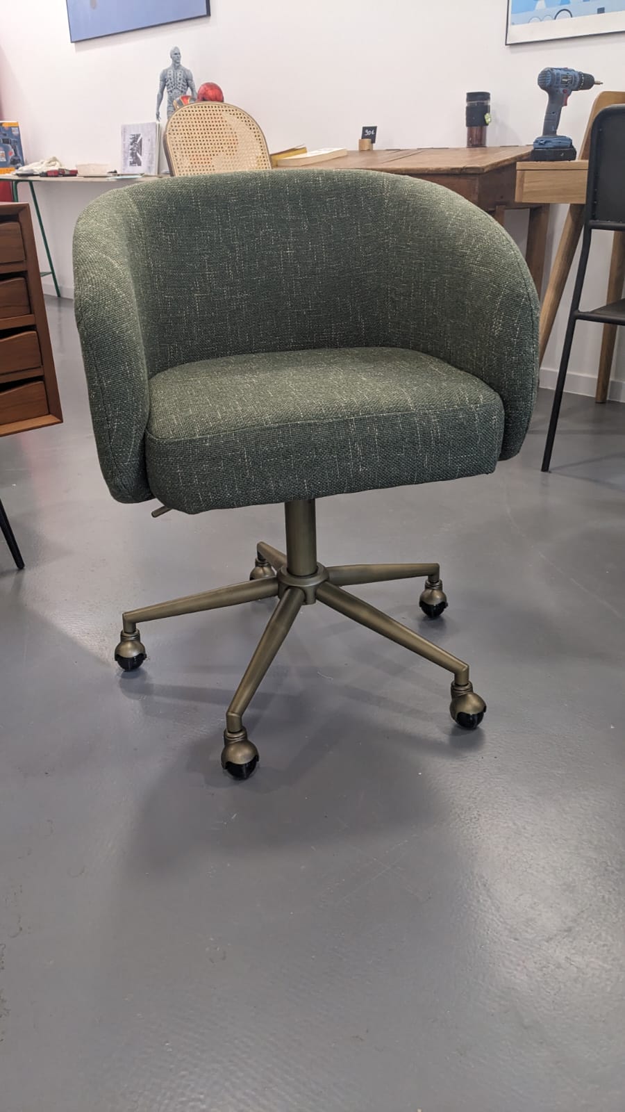 Fauteuil de bureau à vert cactus VOLTA – Image 4