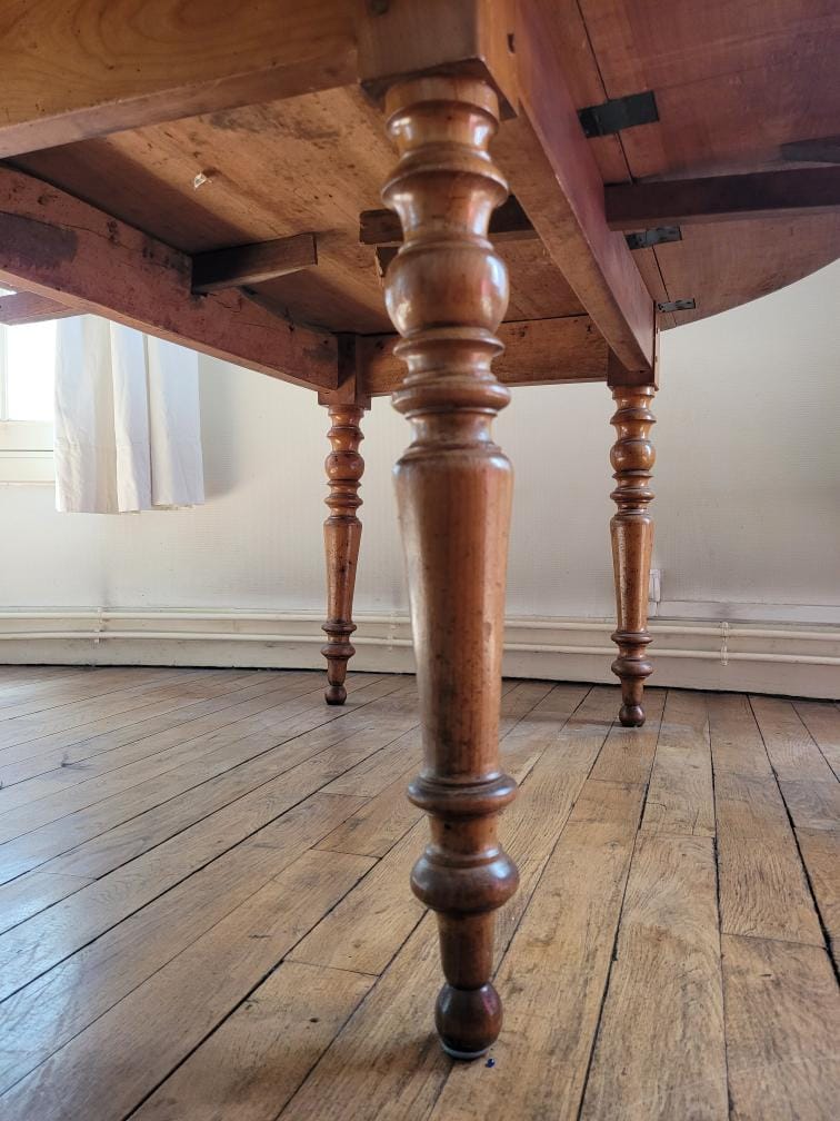 Table a volets OVALE en noyer – Image 4